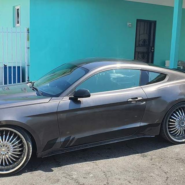 Ford Mustang with tinted windows