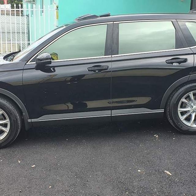 Black SUV with tinted windows